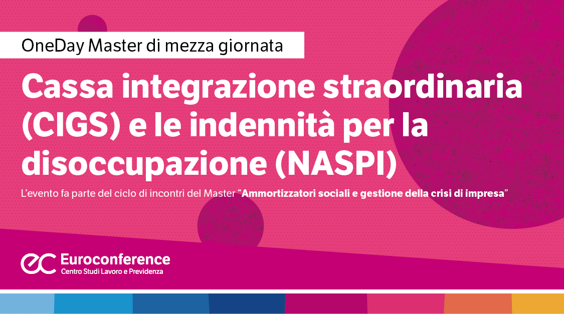 Immagine Master cassa integrazione straordinaria (CIGS) | Euroconference